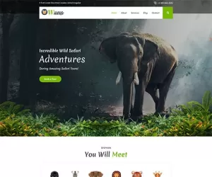 Download Free Wild World WordPress Theme 4 Wildlife Zoo