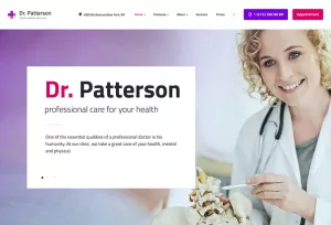 Dr.Patterson - Free Medicine & Healthcare Doctor WordPress Theme