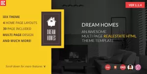 Dream Home  Multipage Realestate HTML Template