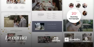 Dreama - Engagement & Wedding Planner WordPress Theme