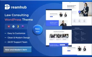 DreamHub – Law Consulting WordPress Theme - TemplateMonster