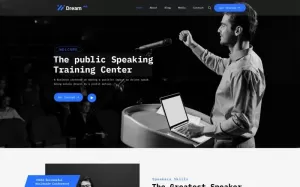 DreamHub Public Speaker HTML5 Template - TemplateMonster