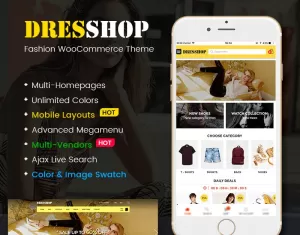DresShop - Clothing, Fashion Shop WooCommerce Theme (Mobile Layout Included)