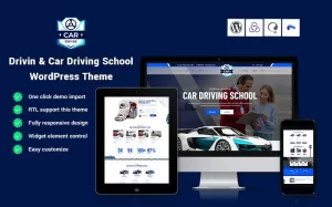 Drivin - Car Driving School WordPress Theme - TemplateMonster