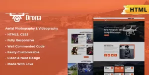 Drona  Aerial Photography & Video Html Template