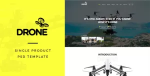 Drone : Single Product PSD Template
