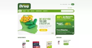 Drug Store Health Care Shopify Theme - TemplateMonster