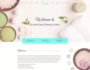 Dryade  Beauty & Spa PSD Template