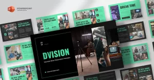 Dvision - TV Show Powerpoint Template - TemplateMonster