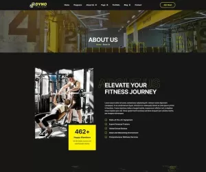Dyno - Fitness Gym Elementor Pro Template Kit
