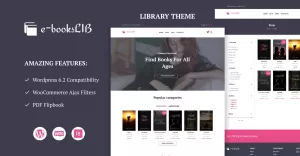 E-booksLib - Book Reviews & Library WooCommerce Theme