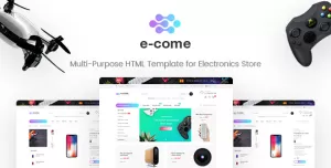 E-come  Multi-Purpose HTML Template for Electronics Store