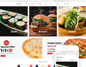 Eat time - Food Store Clean Shopify Theme - TemplateMonster