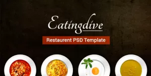 Eatingdive - Restaurant PSD Template