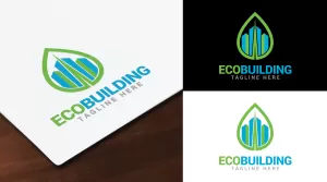 Eco - Building Logo Template - Logos & Graphics