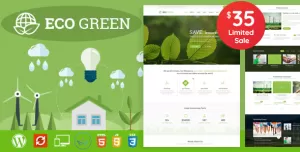 Eco Green - WordPress Theme for  Environment and Renewable Energy Company