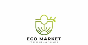 Eco Market Nature Logo Template