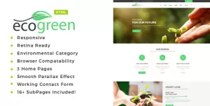 Ecogreen - Environment / Non-Profit HTML Template