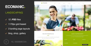 Ecomanic - Landscaping PSD Template