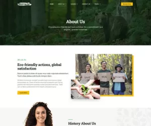 EcoRaise - Environmental Charity & Nonprofit Elementor Template Kit
