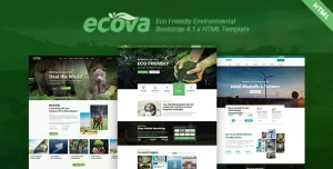 Ecova - Eco Environmental Bootstrap 4 Template