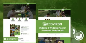 Ecoviron - Ecology & Enviroment Charity Elementor Pro Template Kit
