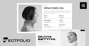 Ectfolio - WordPress-thema voor persoonlijk portfolio