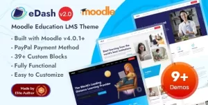 eDash  Moodle 4+ Education LMS Theme
