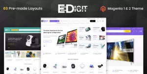 eDigit - Responsive Magento 1 & 2 Theme