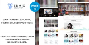 Edmix - Powerful Education, Courses Online Drupal 10 Theme