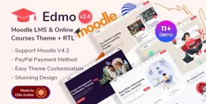 Edmo - Moodle 4+ Education LMS & Online Courses Theme