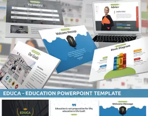 Educa - Education PowerPoint template - TemplateMonster