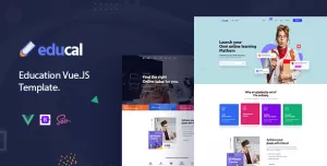 Educal - Online Learning and Education Vue js Template + RTL