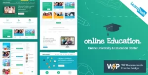Education Center  LMS Online University & School Courses Studying WordPress Theme