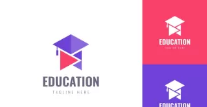 Education Online Logo Design Vector Template