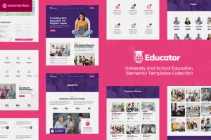 Educator - University & School Education Elementor Template Kit