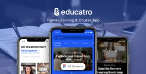 Educatro - Figma Learning & Course App