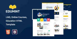 Edumint – LMS, Online Courses, Education HTML Template