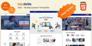 EduSkills - LMS Education Online Tutor Course Multipurpose Template with RTL