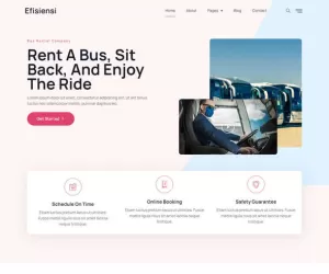 Efisiensi - Bus Charter & Rental Company Elementor Template Kit