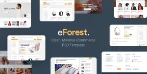 eForest - Clean, Minimal eCommerce PSD Template