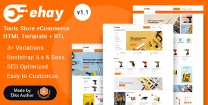 Ehay - Tools Store eCommerce HTML Template