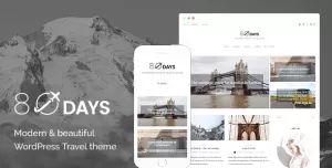 EightyDays - A WordPress Theme For Travel Blogs
