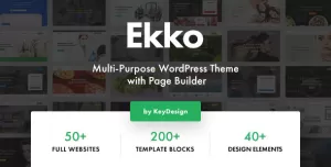 Ekko - Multi-Purpose WordPress Theme with Page Builder
