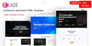 Elaze - Conference  Event HTML Template