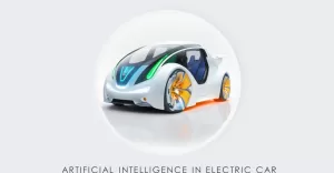 Electric car Ai vibe_Futuristic elements Neomorphic