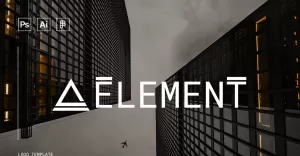 Element - Sjabloon voor abstract onroerend goed-logo