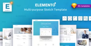 Elemento - Multi-Purpose Sketch Template for Startups