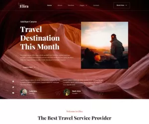 Elira - Adventure Travel & Tourism Elementor Template Kit