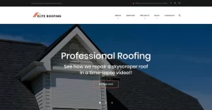 Elite Roofing Company WordPress-tema - TemplateMonster